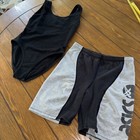 Vintage 90   s  Leotard Outfit Aerobic Workout Body Suit High Cut Cheetah Asics M