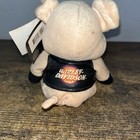 Harley Davidson Bean Bag Plush Stuffed Animal    rachet    Pig Good Shape With Tag