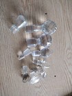 Vintage Decanter Bottle Clear Glass Bottle Stopper Lot Of 10 Different Sizes