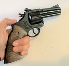 New Colt Python Revolver Toy Cap Gun 127 6 Black For Movies   Gaming Props
