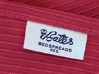 1950   s Original Old Stock Cherry Red Bates Corded Curtains Drapes Barkcloth Era