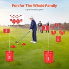 Backyard Golf Game 9 Hole Portable Outdoor Golf Bucket Game For Kids And Adults