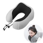 Memory Foam U-shaped Travel Pillow Neck Support Head Rest Car Plane Soft Cushion