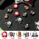10pcs Halloween Silicone Focal Beads For Pens Characters Double Side Silicone