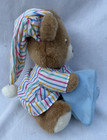 Vintage 1991 Prestige Teddy Beddy Bear Stuffed Animal Plush Toy Rare Blanket Pjs
