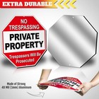 Anley Private Property No Trespassing Security Alert Warning Sign 12  X12 