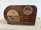     vintage 1937 Philco 38-10t Bullet Table Vacuum Tube Radio   Powers On 
