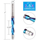 Downcut Spiral Flush Trim Router Bit  1 4 Inch Shank Solid Carbide Flush Trim Ro