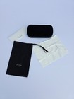 Gucci Hard Black Eyeglass Sunglasses Case Set With Pouch   Cleaning Cloth
