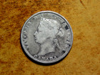 Canada Genuine Nice 1872 Queen Victoria 25 Cent Silver Coin R2