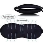3d Travel Silk Eye Mask Sleeping Soft Padded Shade Cover Rest Relax Blindfold