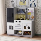 Kids Pretend Play Kitchen Toy Set sink With Running Water sound light blackboard