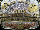 Gold Rush Tulare County Trap Club Visalia California Shooting Trophy Belt Buckle