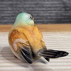 Handmade Sparrow Figurine Canada Ceramic Bird Brown Grey Decor