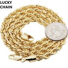 8  -24  14k Gold Filled Solid Rope Chain Necklace Or Bracelet 6mm 18g-60g H5