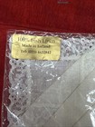 Vintage Irish Linen Handkerchief Lace Border  k59 