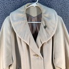 Vtg Stroock Coat Womens Medium Cashmere Blend Beige Quiet Luxury Mob Wife Classy