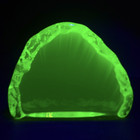 Vaseline Glass Figurine Uranium Yellow Glass Statue Rock Art Glass