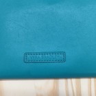 Vera Bradley Zip Around Wallet Womens Teal Blue Minimalist Split Compartment