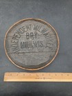 Early Independent Brewery Milwaukee Wood Keg Rare Mil Wi Wooden Barrel Head Beer