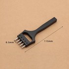 Leather Craft Watch Band Strap Hole Punch Tool Stitching Prong Eyelet Cutter Blk