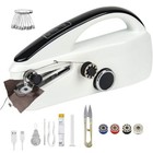 Portable Diy Mini Tailor Stitch Handheld Sewing Machine Travel Home Cordless Set