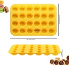 2pcs Silicone Mini Muffin Cupcake Pan  Non-stick 24-cavity Silicone Muffin Pans 