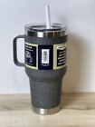Yeti Rambler  35 Oz Mug With Straw Lid Black Stone Textured Limited Edition
