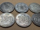 Set 6 Coin 5 Lei 1879 1881 1882 1883 1884 1901 Romania