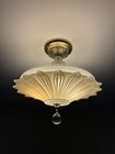 Antique Vintage Art Deco Light Fixture Chandelier Sunflower 