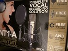 Focusrite Scarlett 2i2  Rode Nt1-a Microphone  Weighted Stand - Recording Bundle
