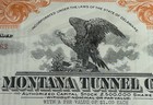 Basin Montana Tunnel Company-stock Certificate-200 Shares- 1934- Mining