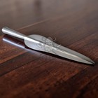 Medieval Polish Spearhead Steel Polished Leaf Blade Decorative Head
