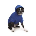 Zack And Zoey Basic Hoodie For Dogs 12in Small Nautical Blue