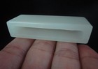 Fine Old Chinese Hand Carving Natural White Jade Belt Holder Buckle