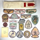 Boy Scout Patch Lot Of 16 Includes Order Of Arrow Sash   Booklet Oa Bsa
