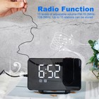 Digital Projection Alarm Clock Led Display Dual Alarm Clock Fm Radio Usb Charge