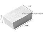 Wholesale 1000 White Swirl Cotton Filled Jewelry Gift Boxes 2 5 8 X 1 1 2 X 1
