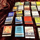 50 Vintage Front Strike Advertising Matchbooks 1950   s Mostly Full   Unstruck