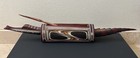 Vintage Wood Carved Papua New Guinea Alligator Slit Drum Tribal Art Png 23   