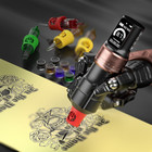 Poseidon Tattoo Gun Kit Wireless Machine Kit 7 Strokes Length With 2pcs 2300mah