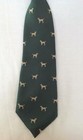 Kids Boys Gymboree Necktie Neck Tie Dark Green Brown Dog Puppy Print 2t 3t 4t