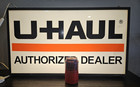 U-haul Authorized Dealer Double Sided Lighted Sign 25    X 14     Updated Led