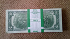 2017 One Pack stack Of Hundred Consecutive Brand New  2 Two Dollar Banknotes