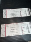 Hamilton Playbill   2 Tickets 2019 Broadway In Detroit Fisher Theatre