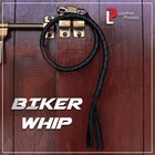 Biker Whip Motorcycle Get Back 36  Leather Whip For Handlebar Black Unisex Whips