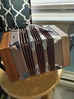 Hohner Anglo Concertina 20 Button Brown Hexagonal Accordion With Case Included