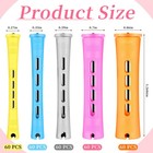 Tigeen 300 Pcs Perm Rods Long Short Hair Plastic Rollers  Mix Color