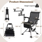Portable Hunting Chair W 360   Swivel Adjustable Legs   Armrests Gun Holder