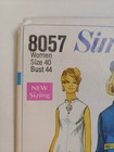 Simplicity 8057 Dress Princess A Line Sewing Pattern Ladies 40 Plus Short Uc